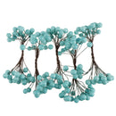 Artificial Holly Berry Simulation Foliage Spray Bunch Wedding Party Blue