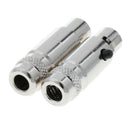 1 Pair(2 Packs) 4-Pin Mini XLR 5mm Socket Head Female Audio Jack Connector Set