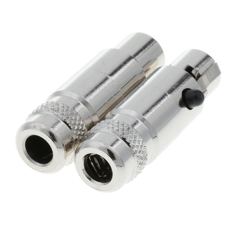 1 Pair(2 Packs) 4-Pin Mini XLR 5mm Socket Head Female Audio Jack Connector Set