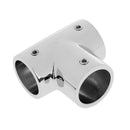 316 Stainless Steel Boat Marine Handrail 90 Degree T/Tee Fitting Polished Rail