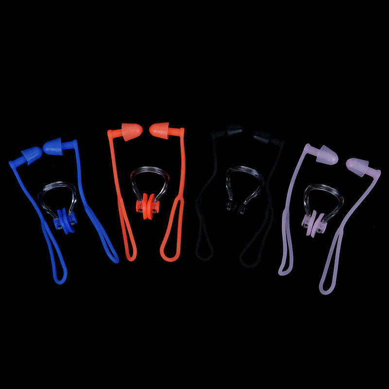 1 Set Swimming Soft Nose Clip Ear Plug Earplug Water Swim Accessories BX