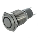 16 mm 12V 3A Automotive Metal Self - locking Button Switch Yellow C8N4
