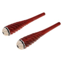 2 Pieces Red Sandalwood Roll Erhu Shafts Axis Erhu Replacement Parts