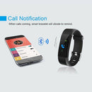 HOT 115PLUS Smart Band Support Heart Rate Blood Pressure Calorie Step Monit R5M8