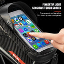 Rainproof Bicycle Bike Top Tube Bag Touchscreen Phone Bag with Dual Zippers