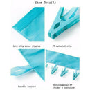 Bathroom Rack Clothespins Portable Travel Cloth Hanger Foldable Clothes Clip