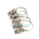 20Pcs Stainless Steel Strong Hanging Window Curtain Rod Clips Rings Hook Clamp