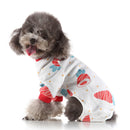 Pet Pajamas Comfort Pet Puppy Clothes Apparel For Small Dog Puppies Red-S