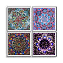 4Pack Fantasy Flowers DIY 5D Diamond Painting Full Drill Cross Stitch Home Decor