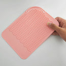 Hair Straightener Heat-resistant Hair Irons Styling Tools Safety Mat Pink