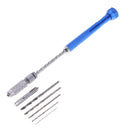 Mini Hand Drill Spiral Pin Vise Twist Chuck Manual Push Watch Jewelry Tool