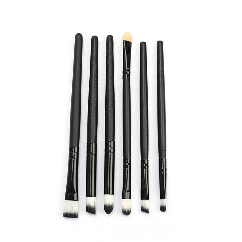 6Pcs Eye Shadow Makeup Brushes Kit Soft Cosmetic Eyeshadow Eyebrow CosmeticB Ew