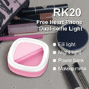 Dual-side phone LED selfie light Up Flash Photography Luminous Lamp 3 Brigh