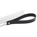 Punk Lady Gothic Slave Leather Choker Chain Spike Rivet Buckle Collar NecklaA3C