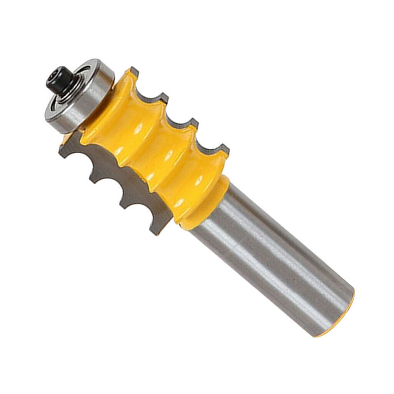 2 Pieces Triple Bead & Flute Furniture Molding Router Bit Set - 1/2 1/4