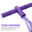 4 Tube Resistance Band Sit-up Pedal TPE Fitness Pull Rope Expander (Purple)