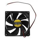 Black Plastic Square 9025 90 x 90 x 25mm DC 12V 0.25A Cooler Fan B2W7