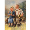 5D DIY Full Drill Diamond Painting Warm Old Lovers Cross Stitch Embroidery