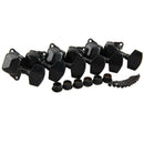 3L3R Chrome Semiclosed Tuning Pegs Machine Heads for Acoustic Guitar Black