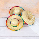 Mini Pet Dogs Straw Hat Sombrero Cat Sun Hat Beach Party Straw Hats Dogs Hat 3C