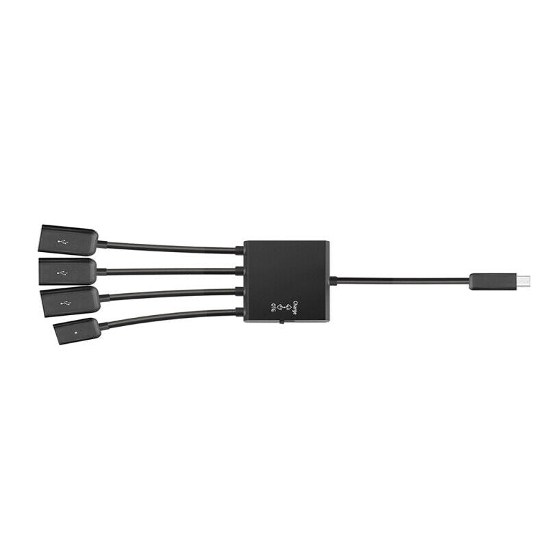 4 Port Adapter Micro USB Power Charging OTG HUB Cable For Phone Tablet