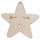 DIY home wooden star Campanula baby crib children room decoration gift mode