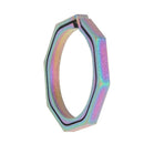 30mm Titanium TC4 Ti Key Chain Ring EDC Buckle Keychain Octagon Keyring
