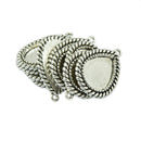 10Pcs Teardrop Tray Cabochon Setting Blank Bezel Pendant Base DIY Findings