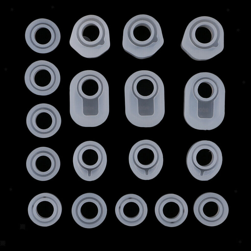 1 Set / 18pcs DIY Assorted Ring Shapes Sugar Craft Silicone Moulds Cake Decor