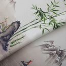 1*2M Green breeze bamboo Floral printed bedroom living room Window curtain PXY