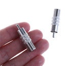2PCS F-Type F Female to RCA Male Plug RF Coaxial Coax Adapter Connector M&O