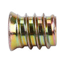 Set of 5 threaded insert M10 x 20 mm for wood