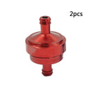 2x Universal In-Line Fuel Filter Gas Inline For Motorcycle 8mm/0.31*45mm/ UJF
