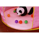 100cm Plush Kids Playhouse Play Tent Carpet Rug Bedroom Cushion - Round Pink