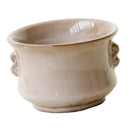 Luxury Beige Glaze Ceramic Succulent Flower Pot Planter Garden Decor for Home