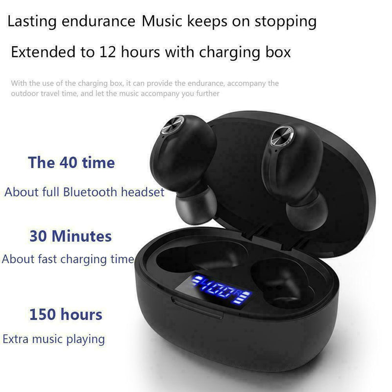 Bluetooth 5.0 Headset TWS Wireless Earphones Mini Earbuds Stereo Headphones C0G9