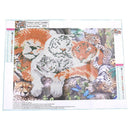 Diamond Painting Cross Stitch Embroidery Tiger Lion Animals Rhinestone