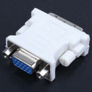DVI-I Male (24 +5) To VGA Female Adapter Converter White