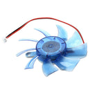 5X(75mm 12VDC Blue Plastic VGA Video Card Cooling Fan Cooler for Computer G5H4)