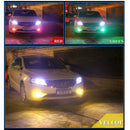 2x T10 W5W 5050 6SMD RGB Remote Control LED Multi Color Light Car Wedge Bulbs H7