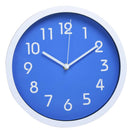 25cm Super Quite Clock Non Ticking Quartz Wall Clock Home Decor Blue