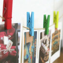 Mini Colorful Wooden Clip Office Supplies Photo Memo Peg Pin Diy Craft Post