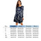 Christmas Floral Long Sleeve A-line Dress O-neck Retro Women Dresses (S)