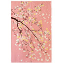 Japan Beimen Road Shower Curtain Cherry Blossom Japanese Fabric Printing CurQ5R2