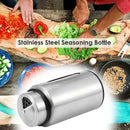 Visible Stainless Steel Seasoning Jar Salt Pepper Shaker Toothpick Holder