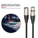 3 Pin XLR Male to Female Audio Cable Cord Speaker Amplifier Line for Microphone