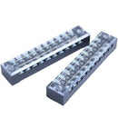 5 Pcs Dual Row 10 Position Screw Terminal Block Connector 600V 15A S3B7