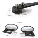 1 Set of 2 Car Blind Spot Mirrors Car Side Convex Mirror Wide Angle Round C