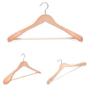 Wooden Wood Color Clothes Hangers Walnut Coat Suit Dress Pants Shirt Hanger