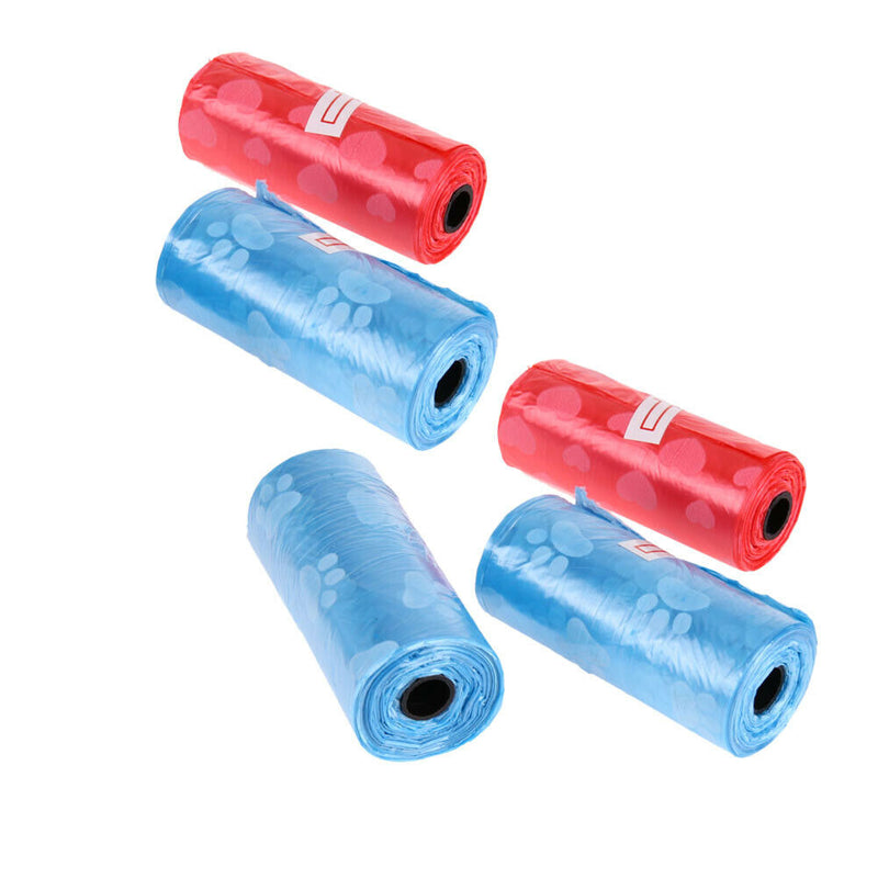 6pcs Dog Pet Poop Carrier Bag Biodegradable Garbage Bags Clean-up Bag